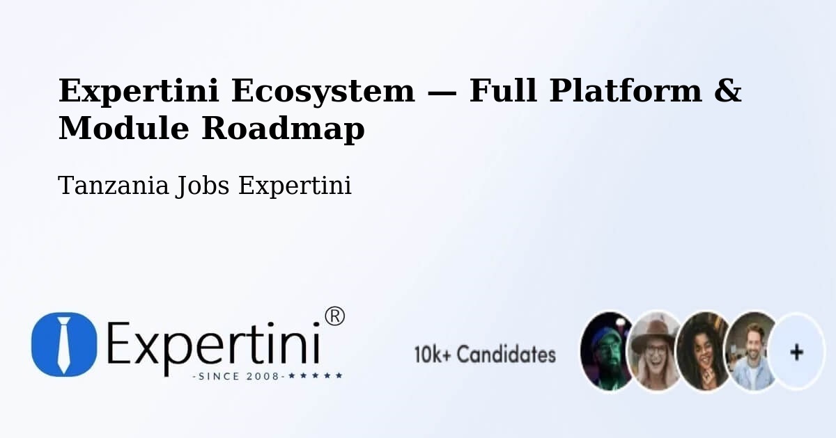 Expertini Ecosystem — Full Platform & Module Roadmap – Bugene
