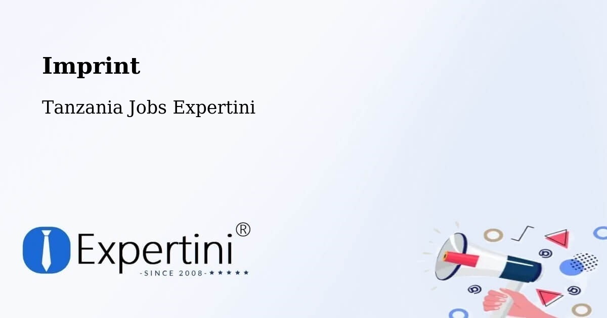Imprint – Bugene - Tanzania Jobs Expertini